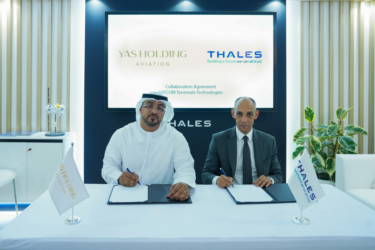 Yas Holding Aviation signed a strategic partnership with Thales